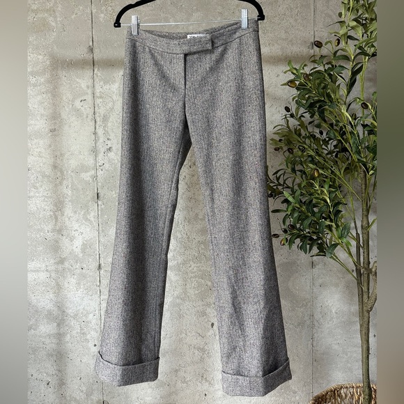 Avenue Montaigne tweed cuffed straight leg pants - Picture 6 of 6